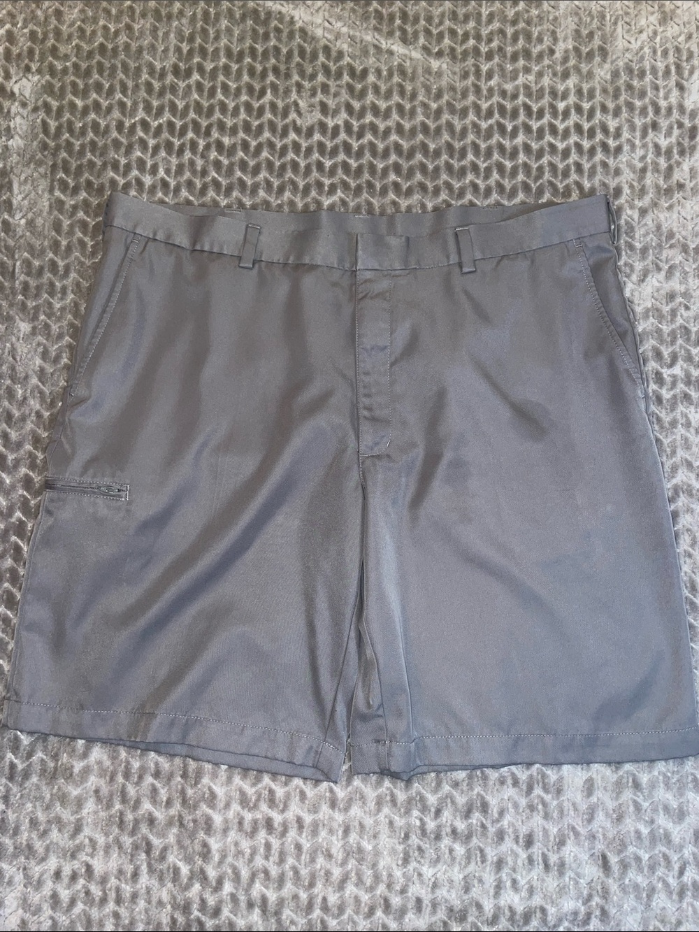 GrandSlam Mens Gray Golf Shorts Size 42 Flat Front Performance Casual